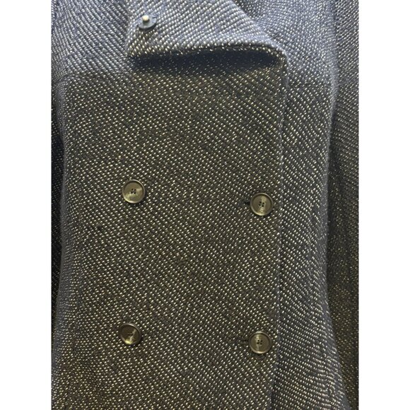 NWT Loft Black Cropped Double-Breasted Jacket L - Picture 8 of 9